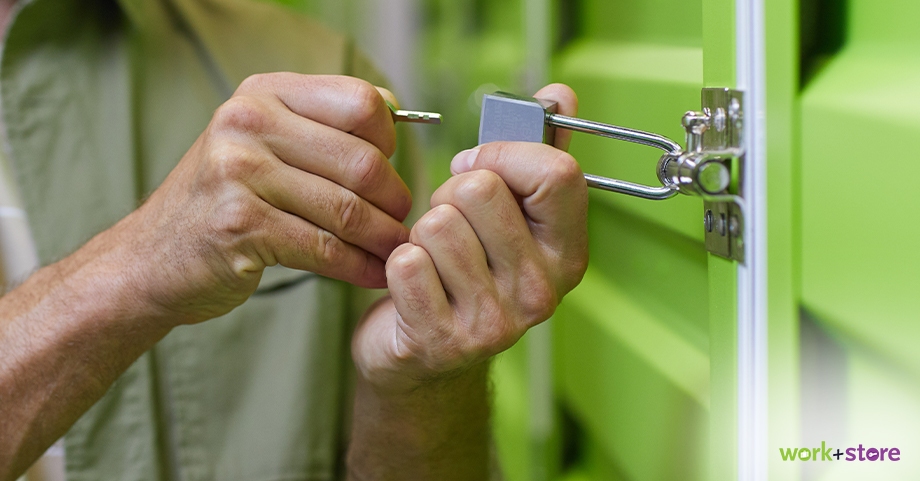 Rent a storage unit business storage